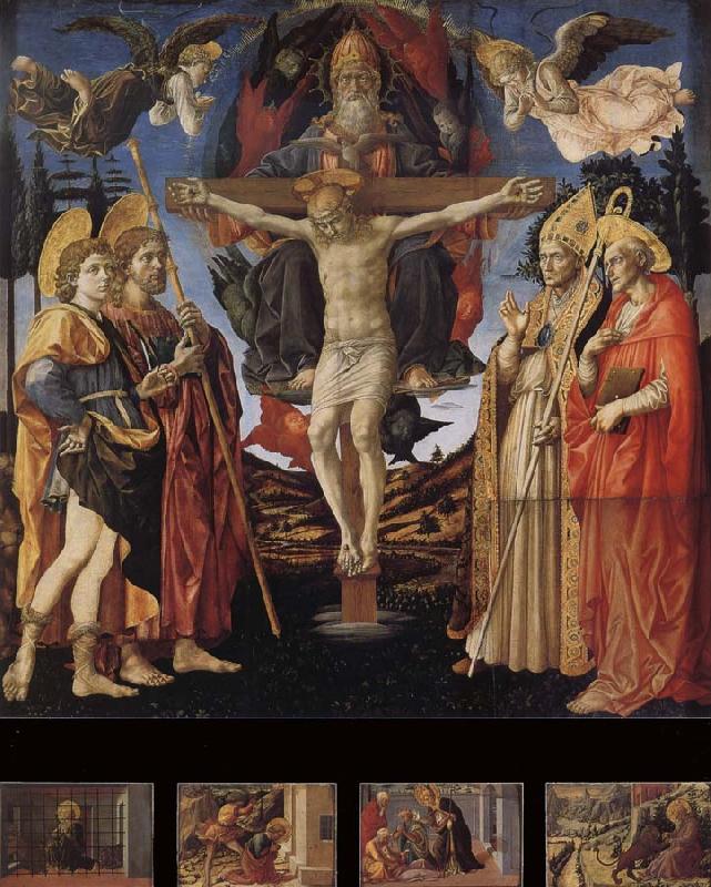 Fra Filippo Lippi THe Trinity and Four Saints France oil painting art